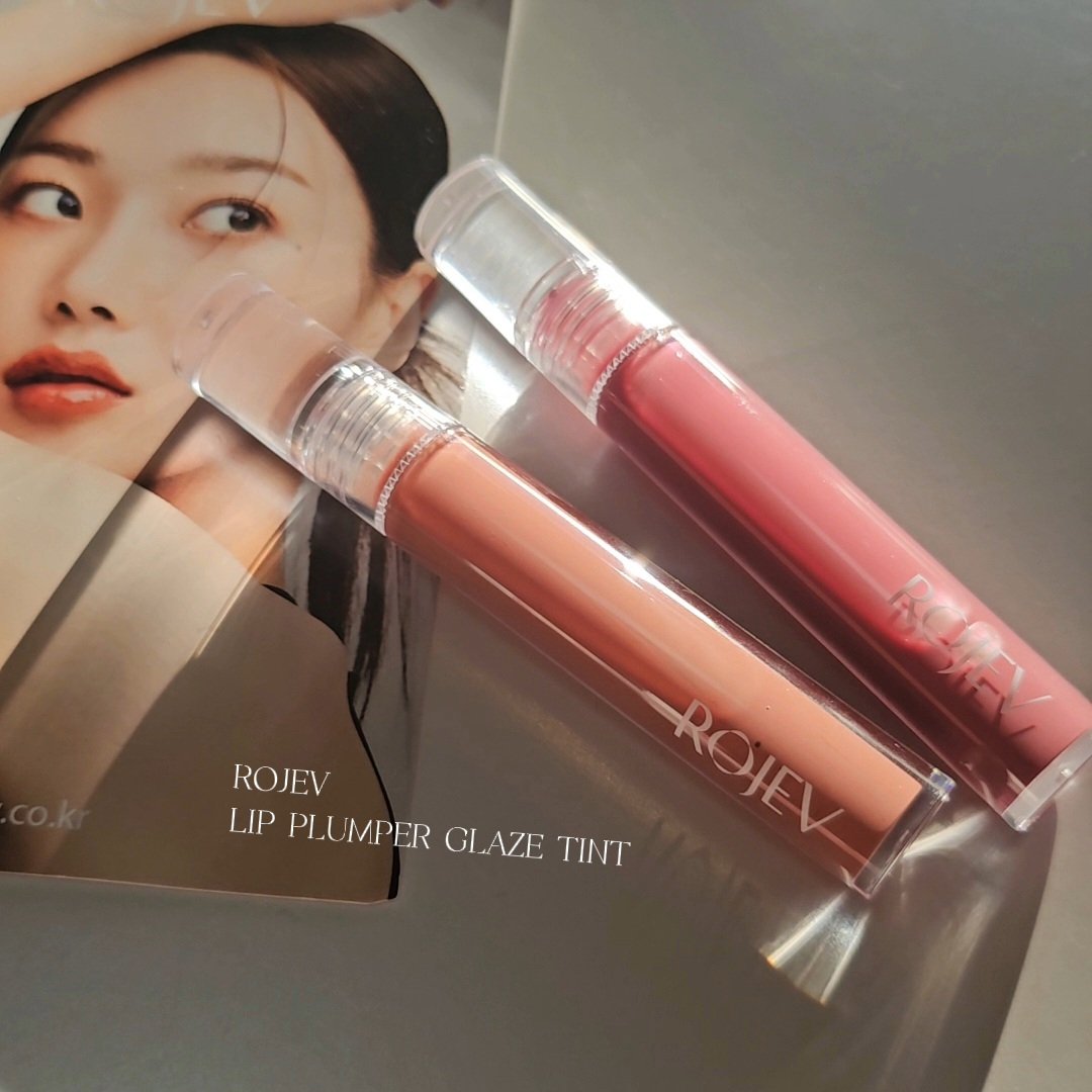 LIP PLUMPER GLAZE TINT/ROJEV/口紅を使ったクチコミ（2枚目）