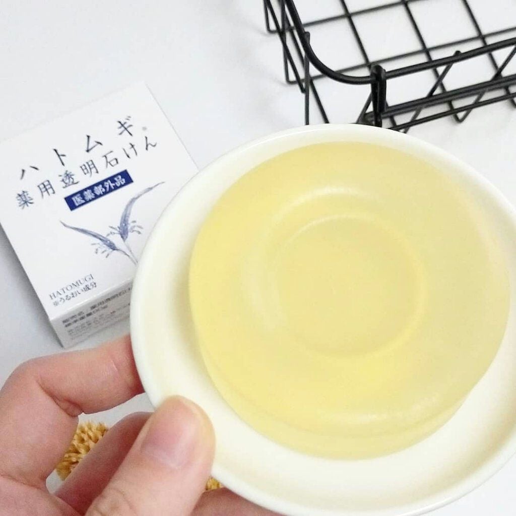 ハトムギ薬用透明石けん/ユゼ化粧品/洗顔石鹸を使ったクチコミ(2枚目)