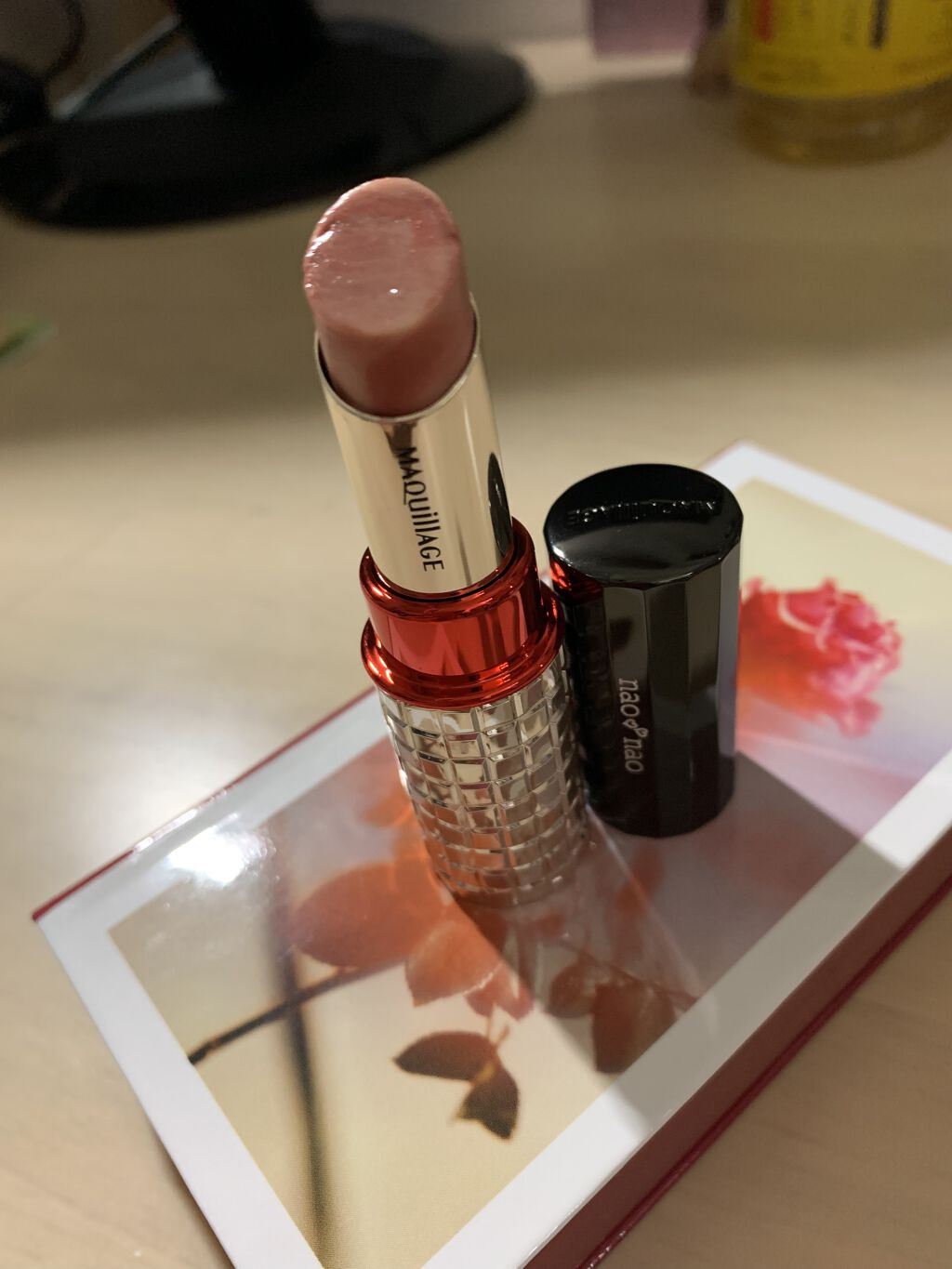 ドラマティックルージュEX スパークリングフルーツカラー BE7361 パインレモネード/マキアージュ/口紅を使ったクチコミ（1枚目）