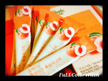 パステル on LIPS 「👑【正官庄】「GoodBASE紅参・ピーチスティック(10mL..」(1枚目)