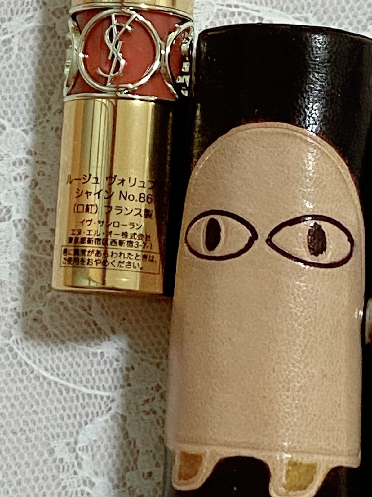 ルージュ ヴォリュプテ シャイン/YVES SAINT LAURENT BEAUTE/口紅を使ったクチコミ(2枚目)