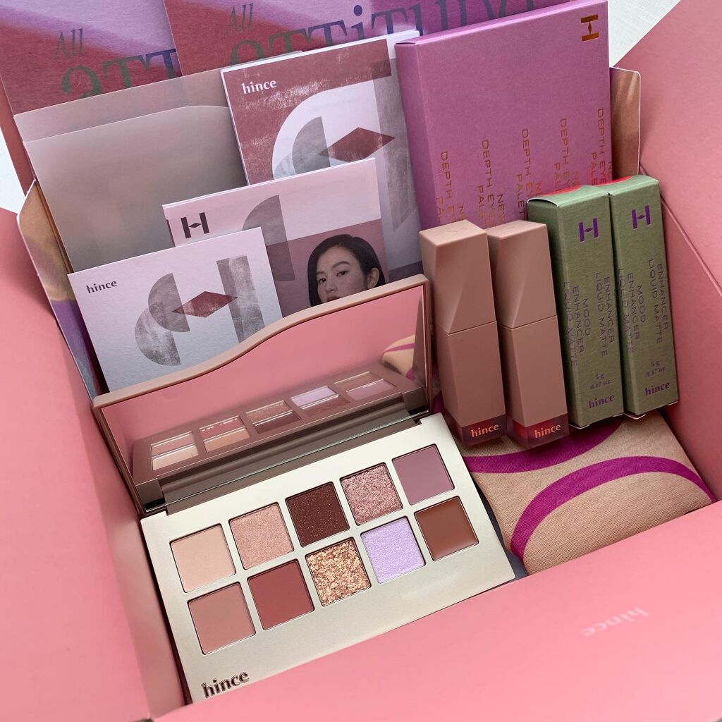 ニューデップスアイシャドウパレット/hince/アイシャドウパレットを使ったクチコミ(2枚目)