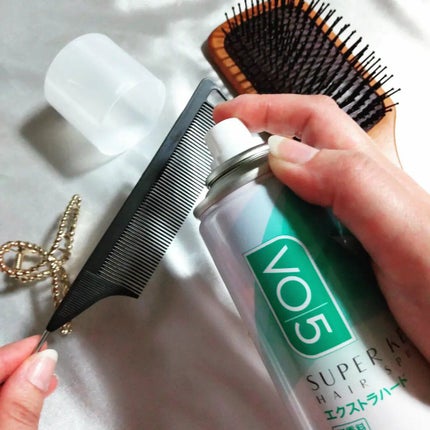 スーパーキープヘアスプレイ<エクストラハード> 無香料/VO5/ヘアスプレーを使ったクチコミ(2枚目)