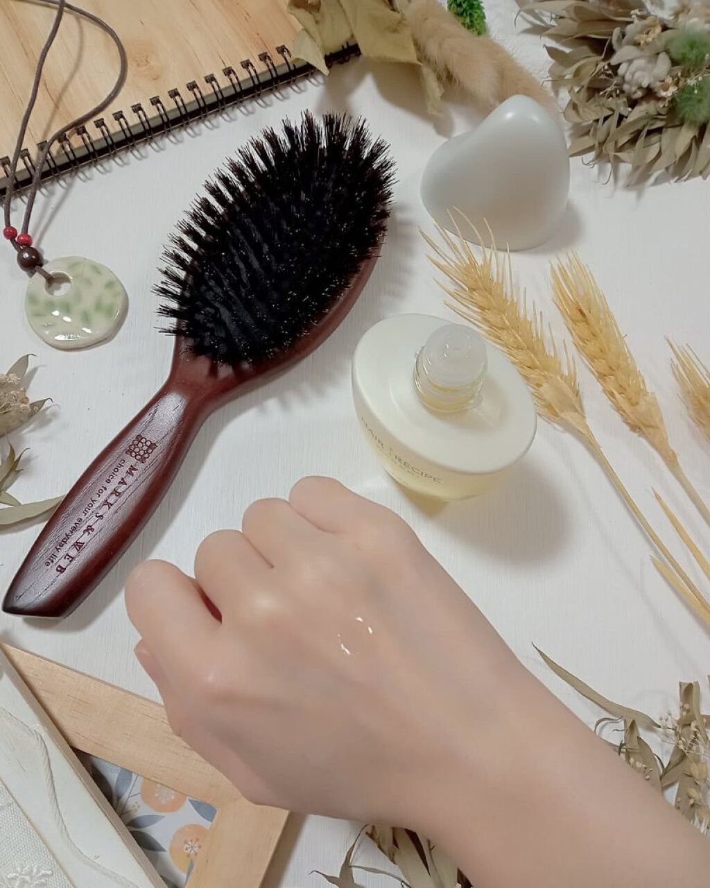 さらとろライスオイル(洗い流さないトリートメント)/WANOMI/ヘアオイルを使ったクチコミ（3枚目）