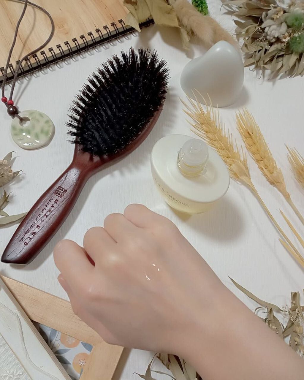 さらとろライスオイル(洗い流さないトリートメント)/WANOMI/ヘアオイルを使ったクチコミ(3枚目)