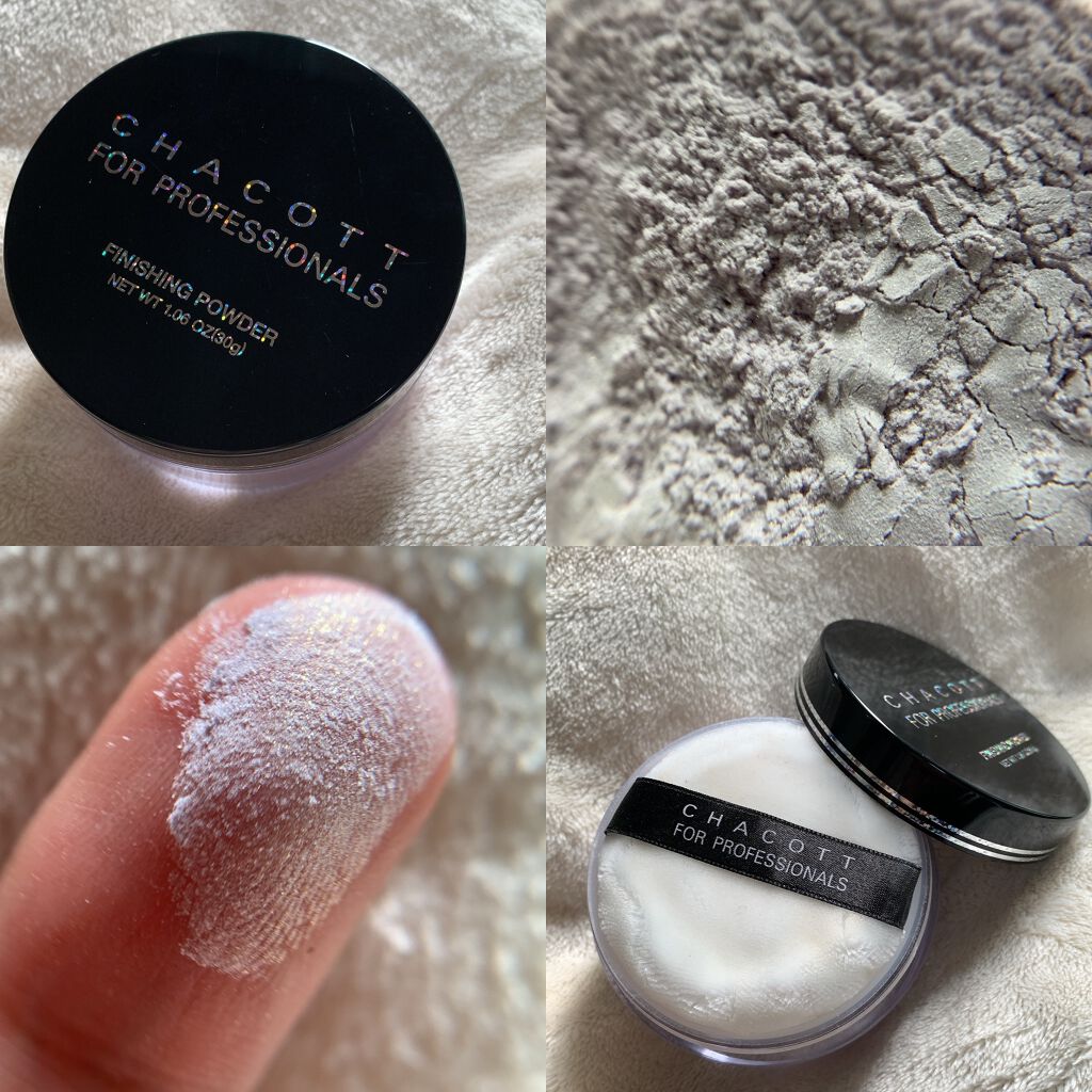フィニッシングパウダー パールラメ入り/チャコット・コスメティクス/ルースパウダーを使ったクチコミ(2枚目)