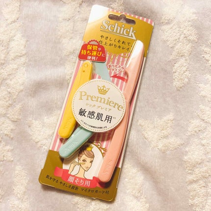 シック シック プレミア 敏感肌用 折りたたみタイプのクチコミ「今回はカミソリの
紹介になります❤
商品名が
シック プレミア
敏感肌用
折りたたみタイプ
.....」(1枚目)