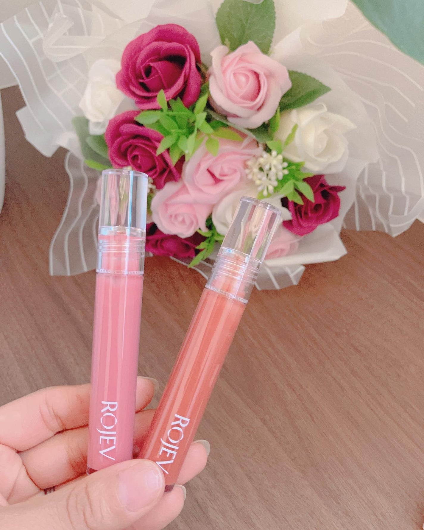 LIP PLUMPER GLAZE TINT/ROJEV/口紅を使ったクチコミ(2枚目)