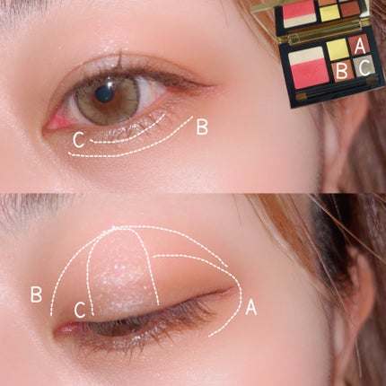 コンスピキュアス アイ&チークカラーパレット リミテッドコレクション a/Amplitude/アイシャドウパレットを使ったクチコミ(3枚目)