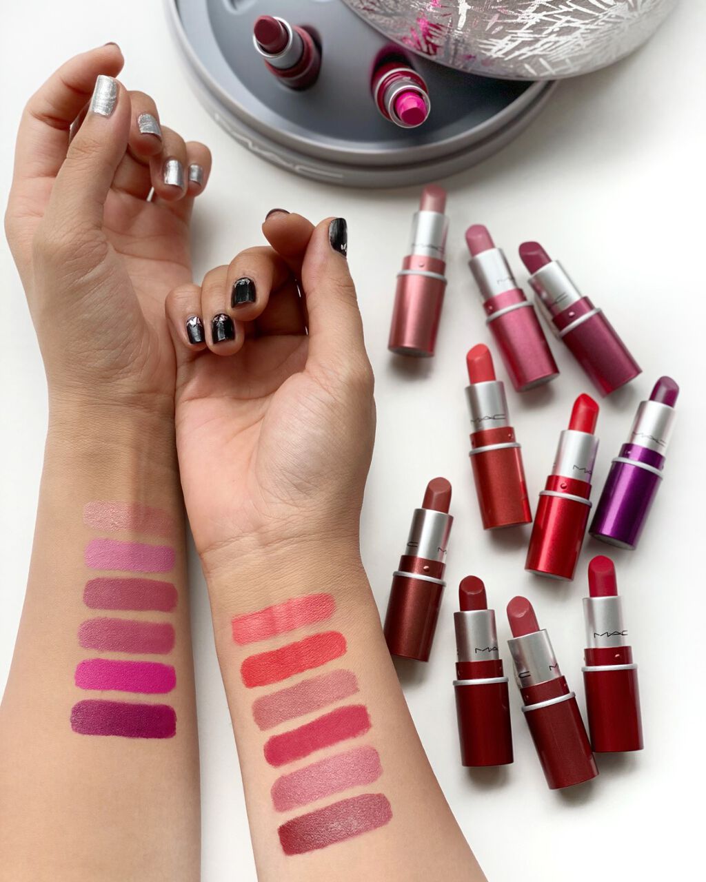 フラッシング アイス エクストラ ディメンション スキンフィニッシュ トリオ ライト/M・A・C/パウダーハイライトを使ったクチコミ(2枚目)