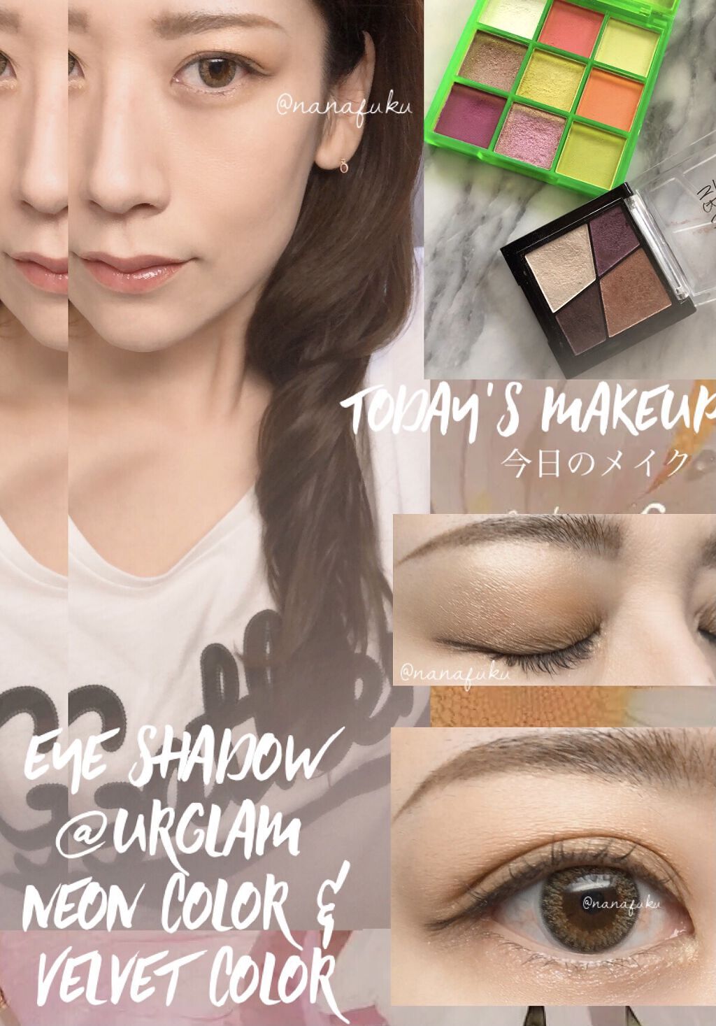 UR GLAM　BLOOMING EYE COLOR PALETTE/U R GLAM/アイシャドウパレットを使ったクチコミ（1枚目）