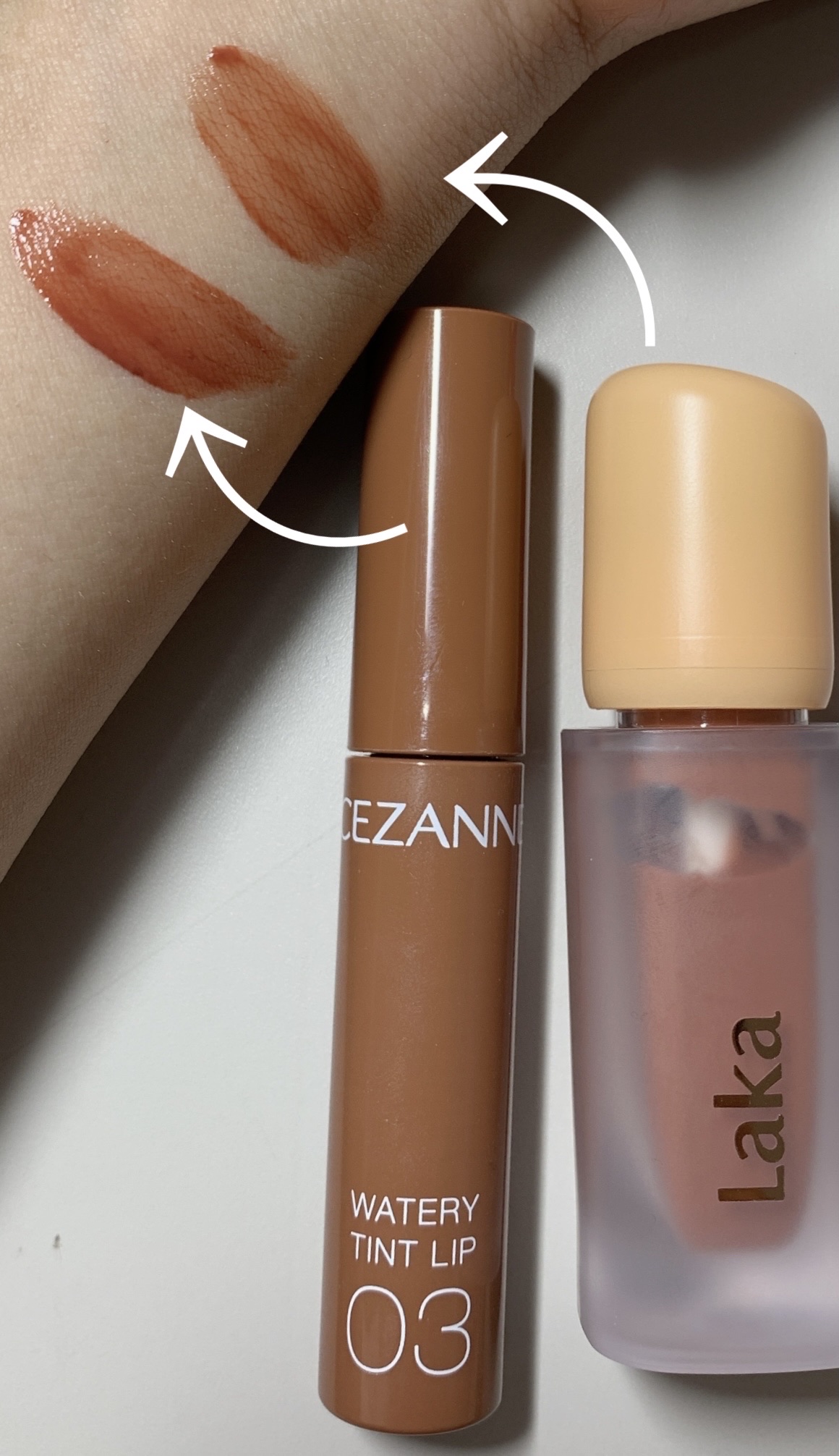 ウォータリーティントリップ/CEZANNE/リップティントを使ったクチコミ（3枚目）