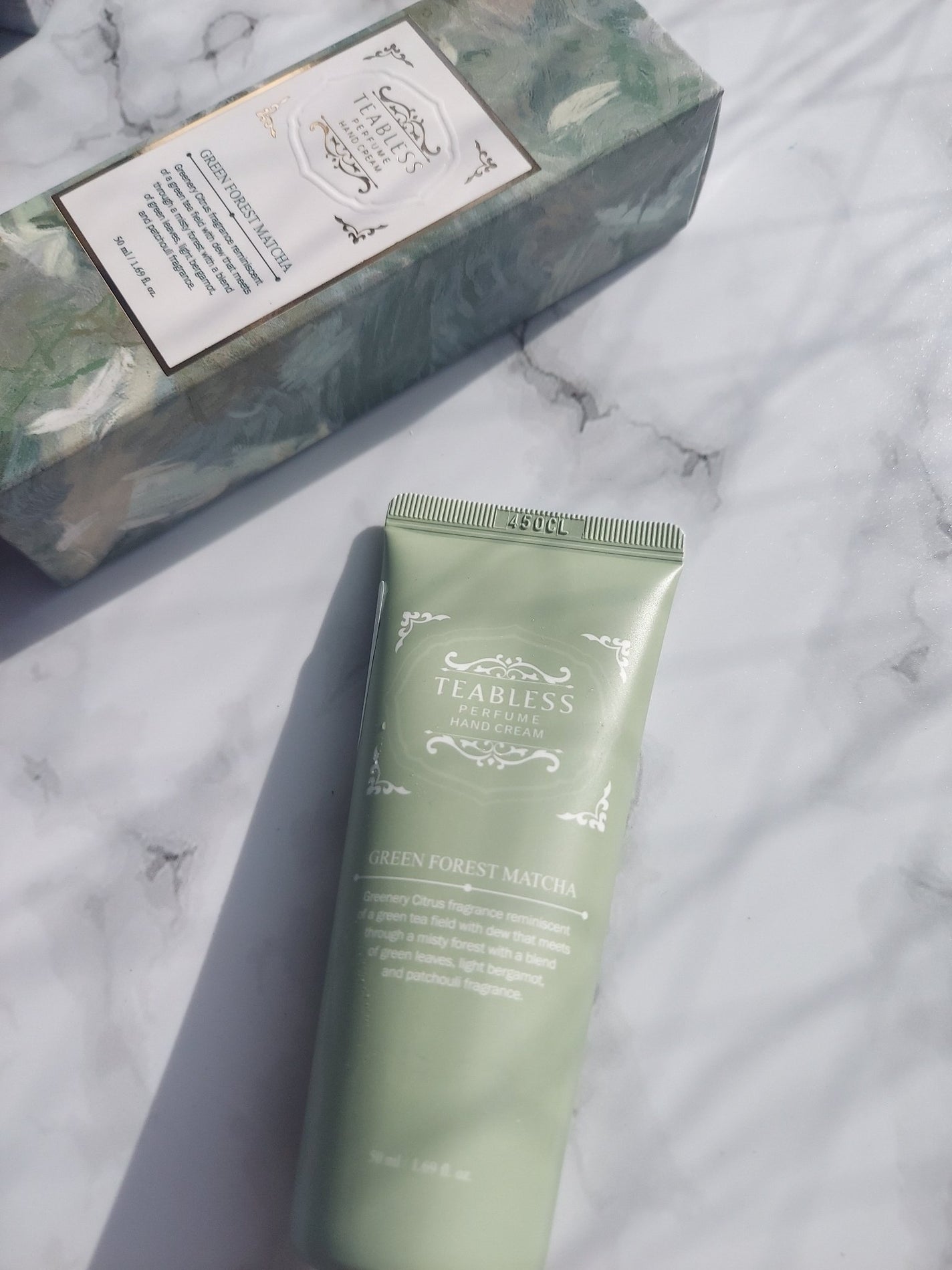 パフュームハンドクリーム グリーンフォーレスト抹茶/TEABLESS/その他を使ったクチコミ(1枚目)