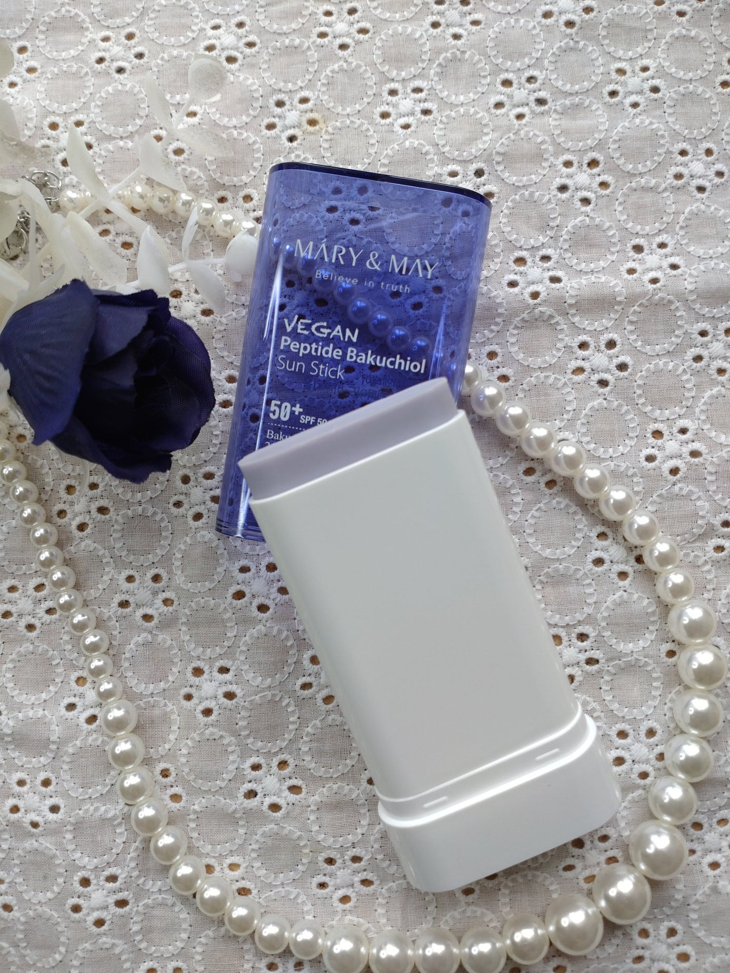 ヴィーガンペプチドバクチオールサンスティック SPF50+ PA++++/MARY&MAY/日焼け止めスティックを使ったクチコミ(2枚目)