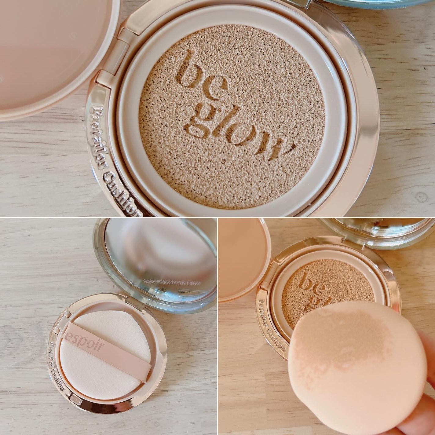 プロテーラービーグロウクッション ニュークラス/espoir/クッションファンデーションを使ったクチコミ(2枚目)