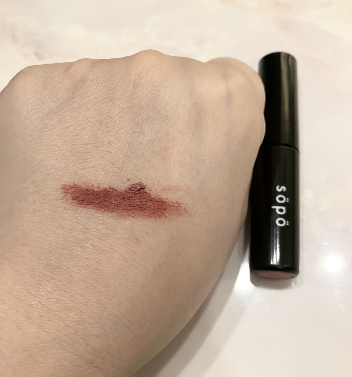 カラーマスカラ/sopo/マスカラを使ったクチコミ（3枚目）