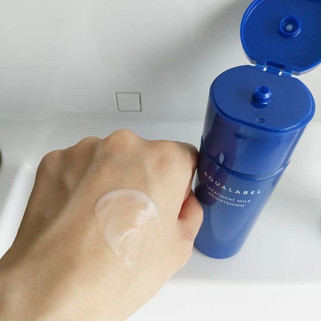 トリートメントミルク(ブライトニング) しっとり/アクアレーベル/乳液を使ったクチコミ(4枚目)