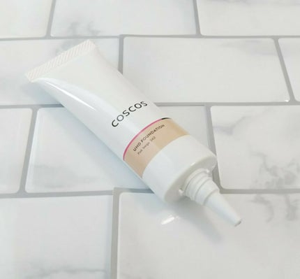 UHDファンデーション342(ピンクベージュ)/COSCOS/リキッドファンデーションを使ったクチコミ(2枚目)