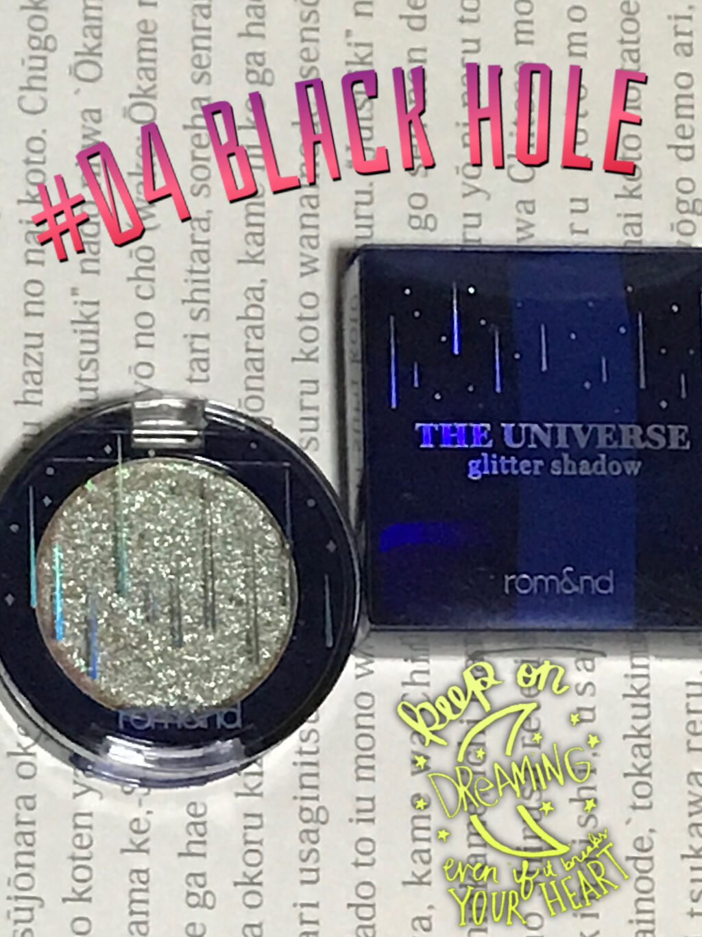 THE UNIVERSE  ブラックホール/rom&nd/単色アイシャドウを使ったクチコミ（2枚目）