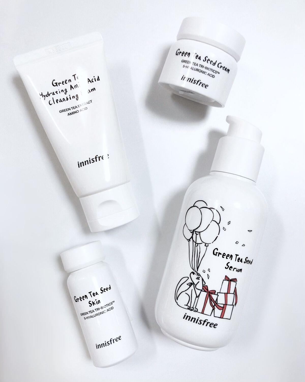 グリーンティーシード セラム N スペシャルセット/innisfree/スキンケアキットを使ったクチコミ（2枚目）