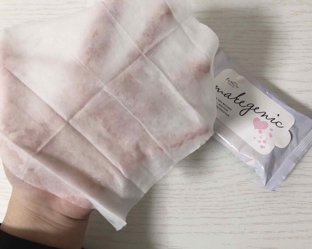 メイク直し用乳液コットンシート (ボタニカルモイスト)/makegenic(メイクジェニック)/フェイスシートを使ったクチコミ（2枚目）