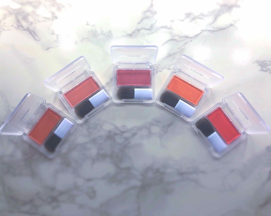 チーク カラー(ブラシ付)/ちふれ/パウダーチークを使ったクチコミ(1枚目)