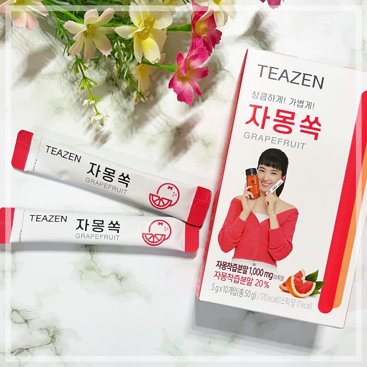 グレープフルーツ 粉末茶/TEAZEN/ドリンクを使ったクチコミ（1枚目）