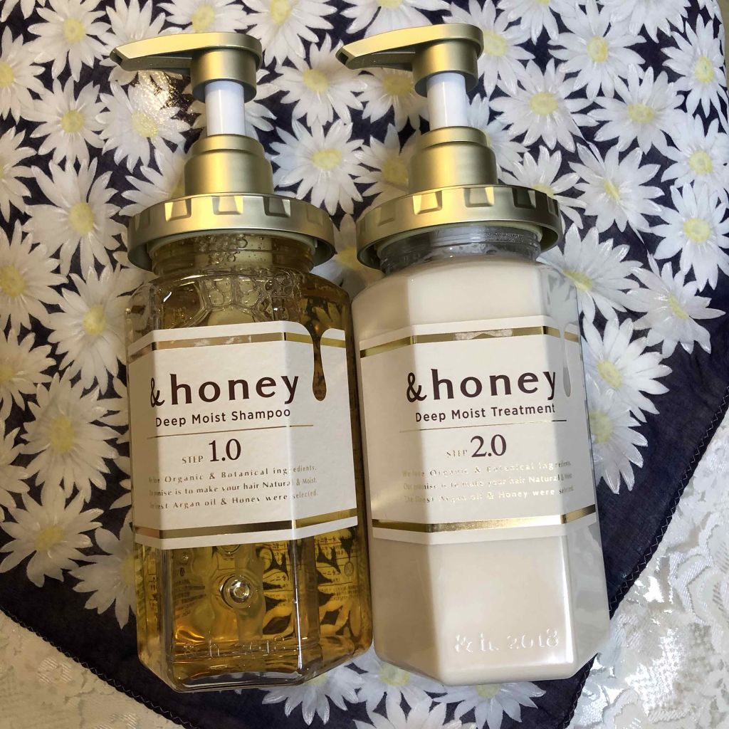 ディープモイスト シャンプー1.0／ヘアトリートメント2.0/&honey/市販シャンプーを使ったクチコミ（1枚目）