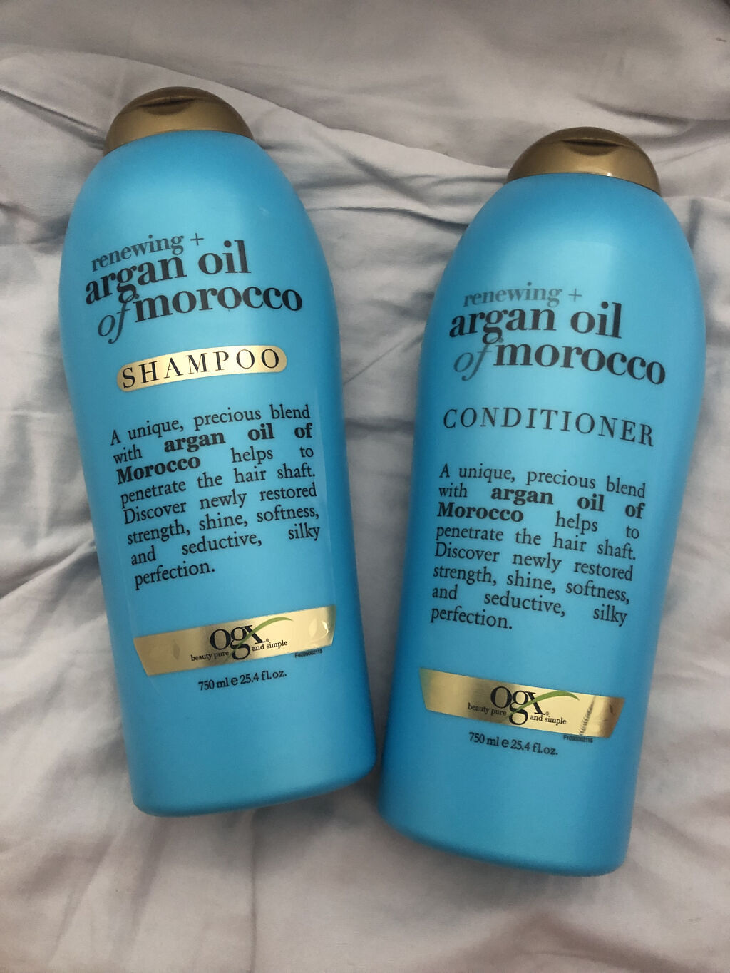 renewing argan oil of morocco shampoo/conditioner /OGX beauty/シャンプー・コンディショナーを使ったクチコミ（1枚目）