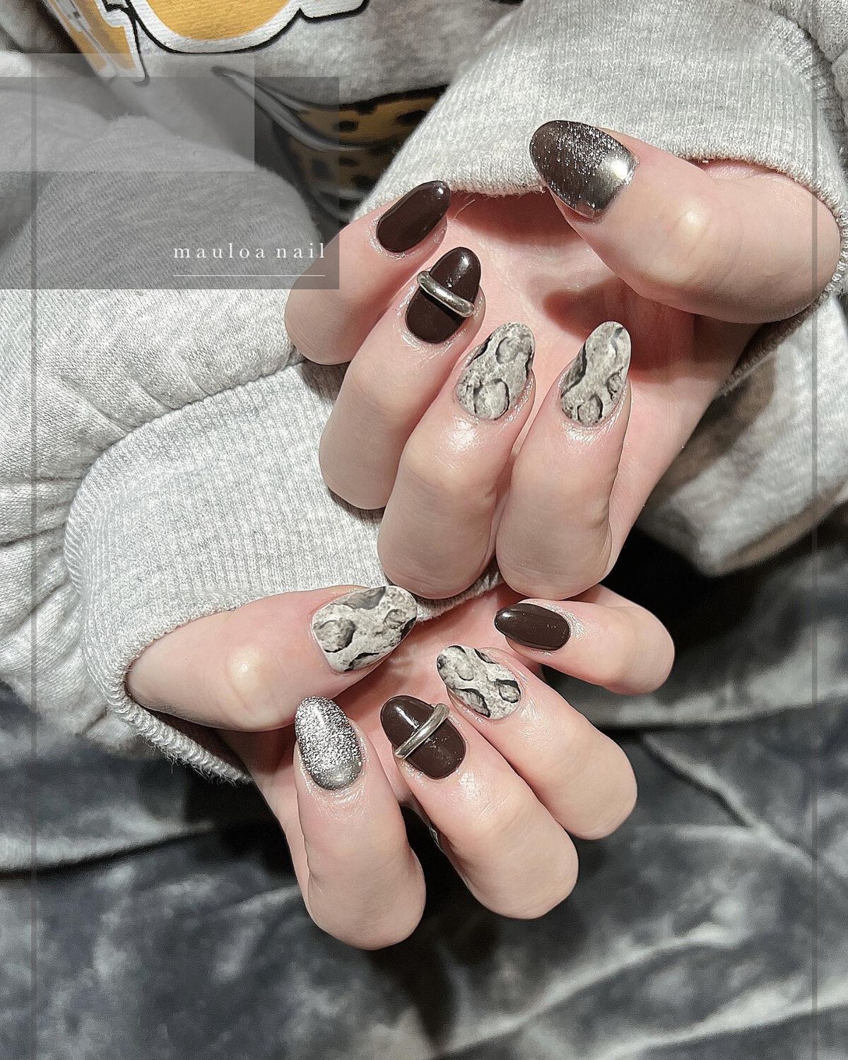 mauloa_nail on LIPS 「・パイソンネイル🐍❤️🔥いつもありがとうございます😌🌟・・・..」(1枚目)