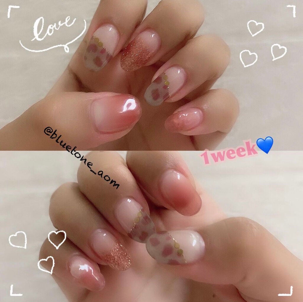 ネイルフィット ジェルネイルシール ボルドーグラデヒョウ柄