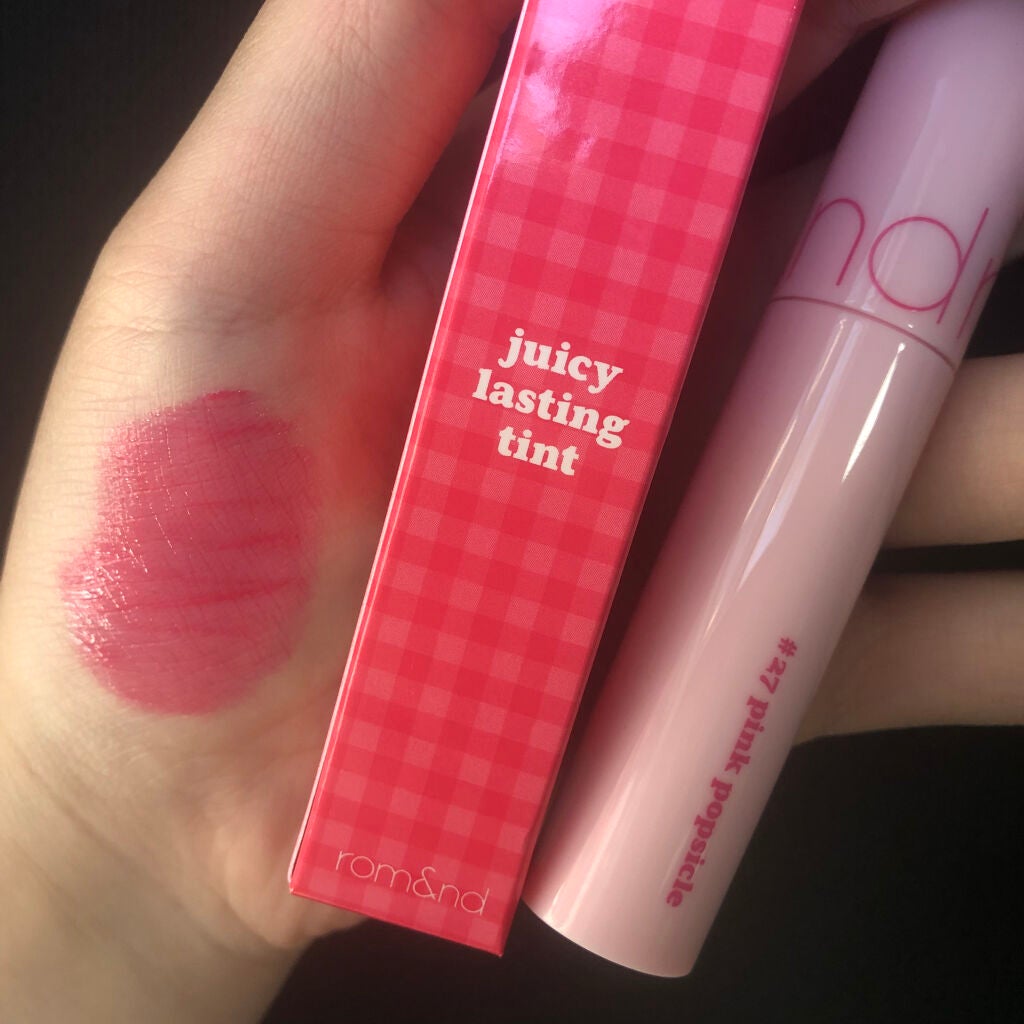 ジューシーラスティングティント/rom&nd/リップティントを使ったクチコミ(1枚目)