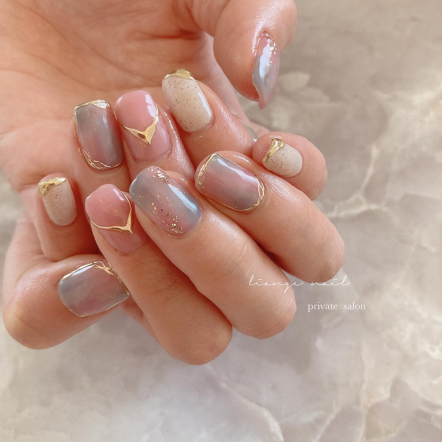 #リアンジェネイル,#柏ネイル,#ネイル,#ニュアンスネイル,#大人ニュアンスネイル,#ミラーネイル,#春ネイル,#ピンクネイルのネイルデザイン