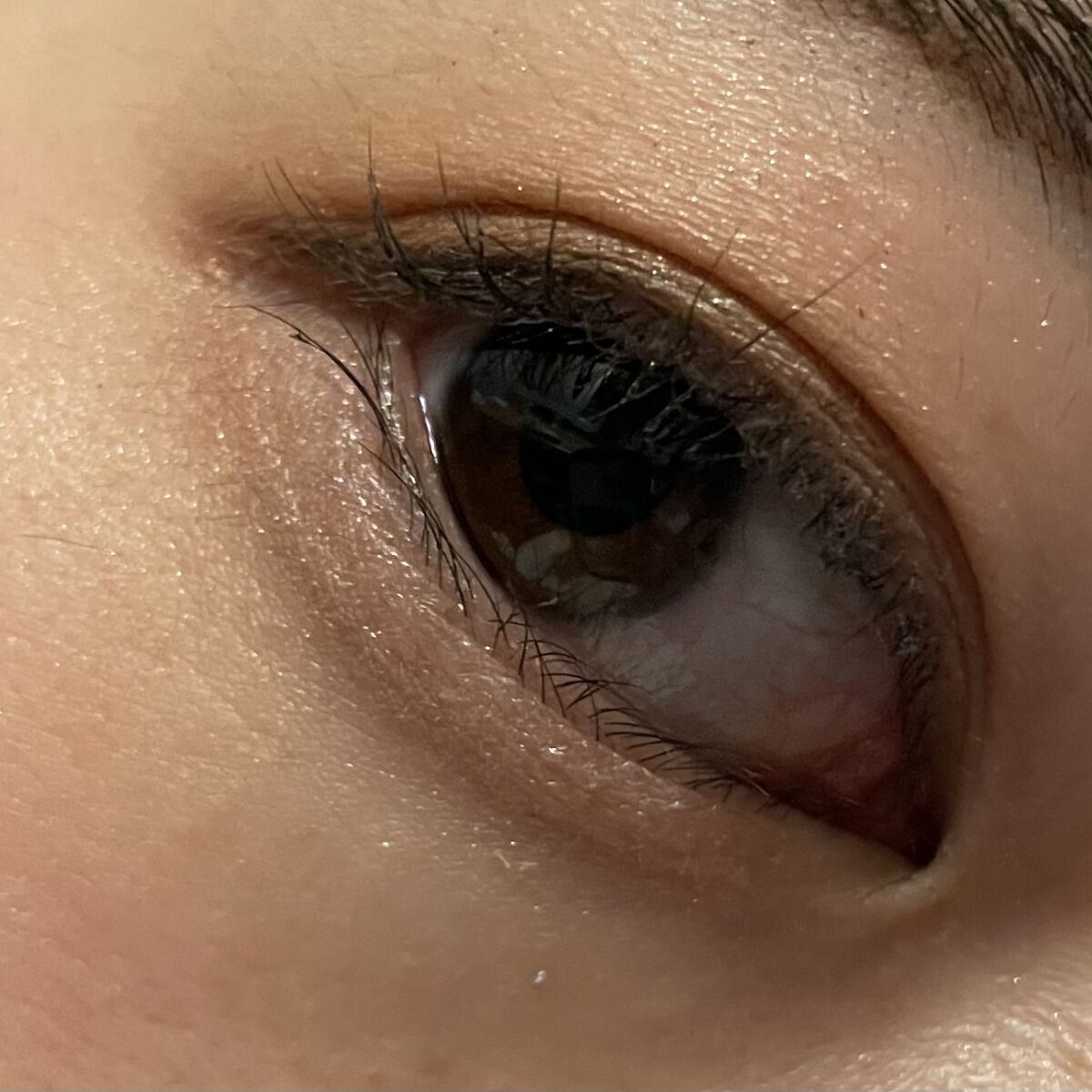 ラスティング3Dシャドウライナー 01 アイシーピンク/K-パレット/リキッドアイライナーを使ったクチコミ（3枚目）