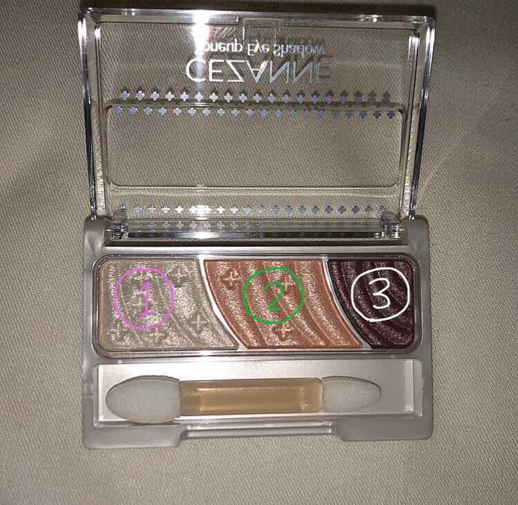 トーンアップアイシャドウ/CEZANNE/アイシャドウパレットを使ったクチコミ（2枚目）