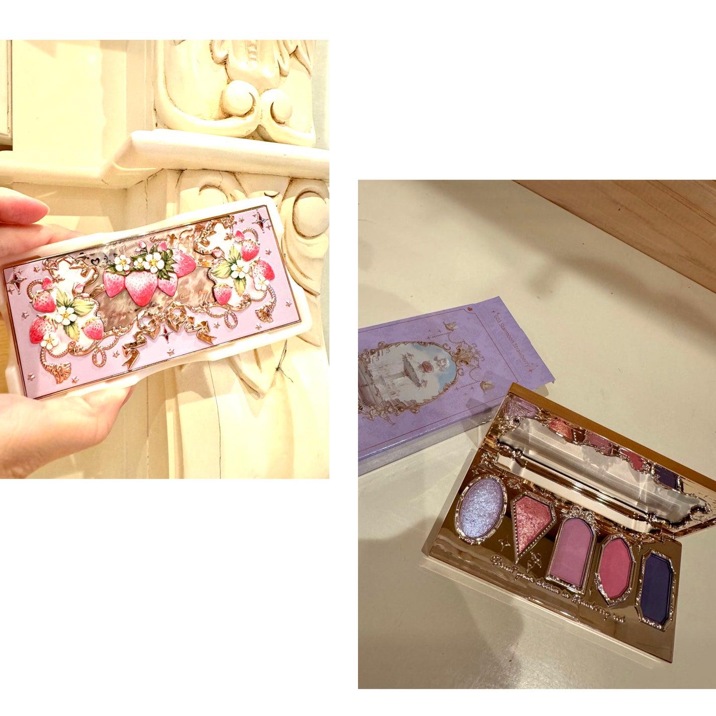 ストロベリーロココ アイシャドウパレット/FlowerKnows/アイシャドウパレットを使ったクチコミ(1枚目)