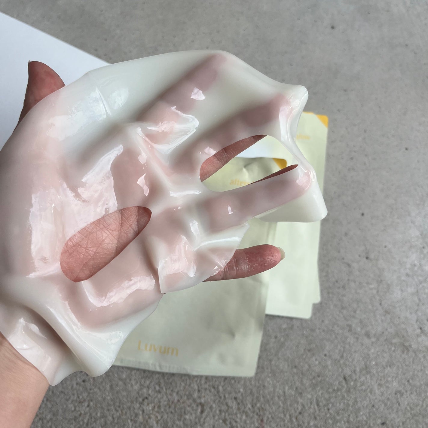 ラビューム アフターグロウ ゆずゲルマスク/Luvum/シートマスク・パックを使ったクチコミ(2枚目)