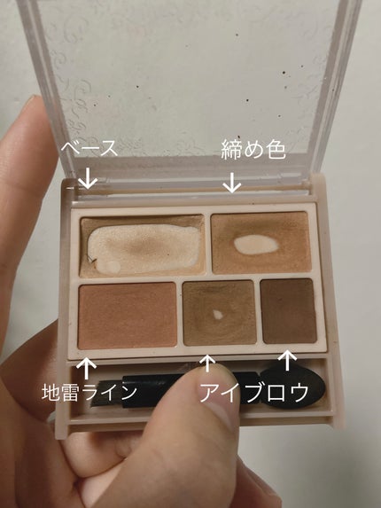 パーフェクトマルチアイズ/キャンメイク/アイシャドウパレットを使ったクチコミ(2枚目)