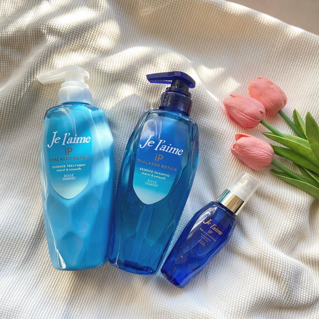 iP タラソリペア 補修美容液シャンプー/補修美容液トリートメント (ディープモイスト)/Je l'aime/市販シャンプーを使ったクチコミ（1枚目）