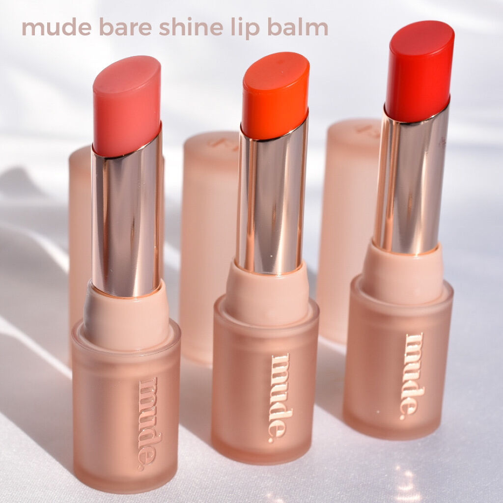 ベアーシャインリップバーム/mude./口紅を使ったクチコミ（1枚目）