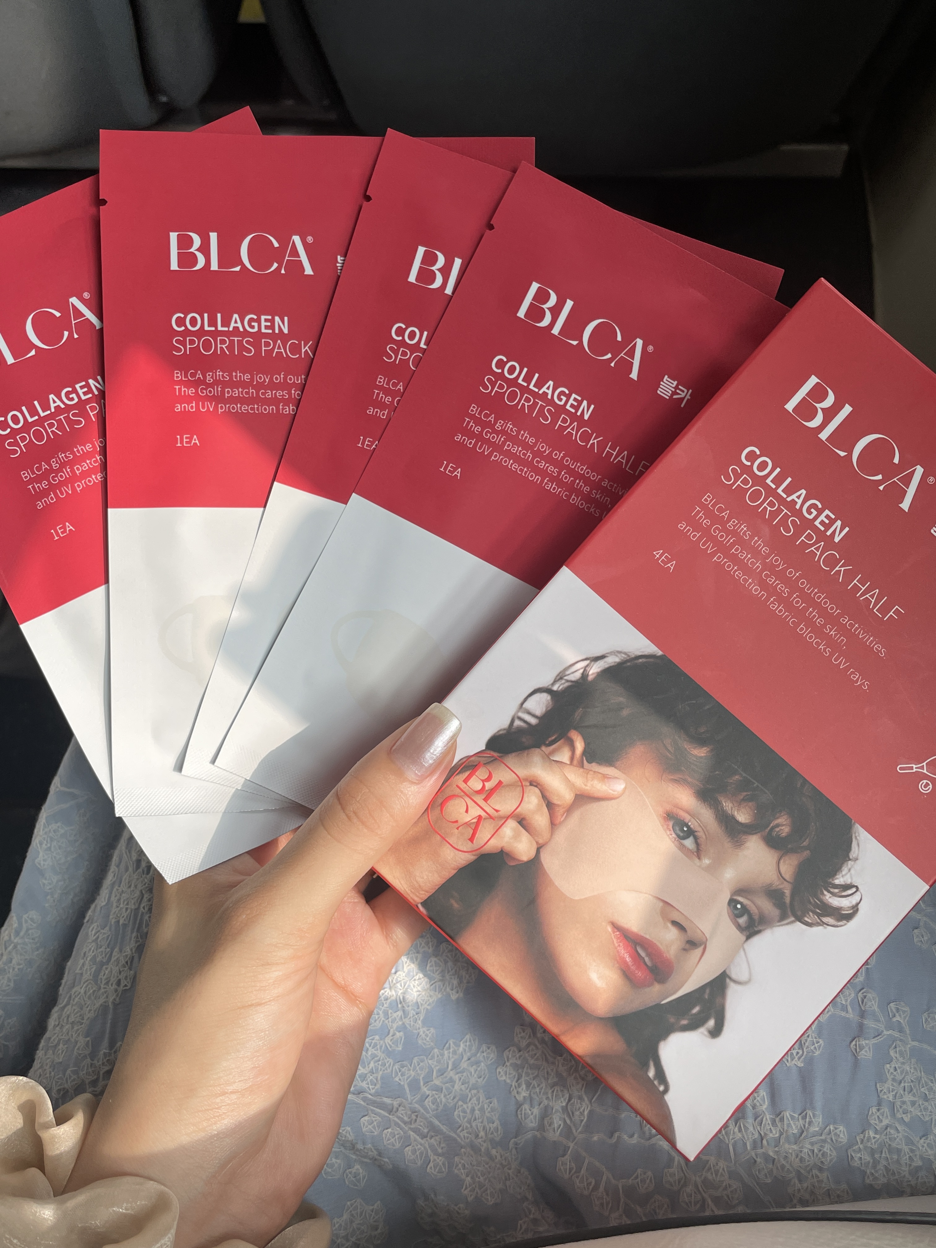 ブルカコラーゲン ゴルフマスクパックハーフ/BLCA/シートマスク・パックを使ったクチコミ（1枚目）