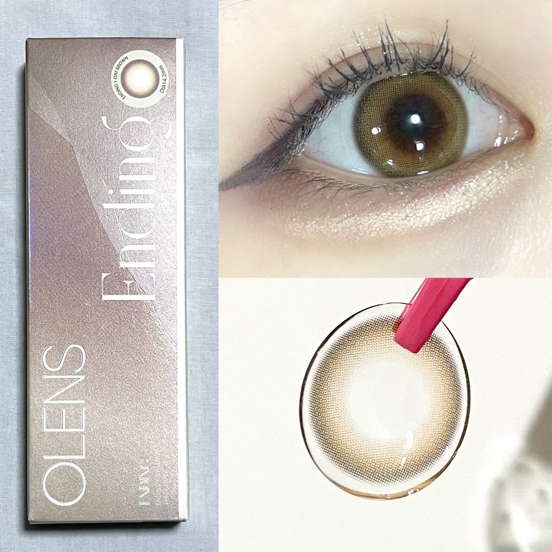 Ending 1day ブラウン/OLENS/ワンデー（１DAY）カラコンを使ったクチコミ（2枚目）