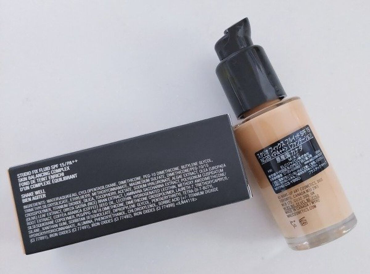 スタジオフィックス フルイッド SPF 15/M・A・C/リキッドファンデーションを使ったクチコミ(3枚目)