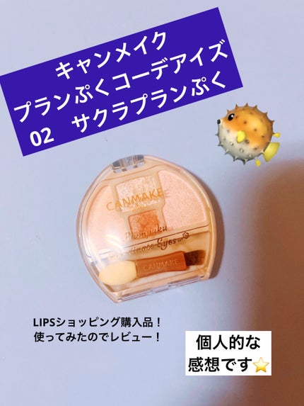 プランぷくコーデアイズ/キャンメイク/パウダーアイシャドウを使ったクチコミ(1枚目)