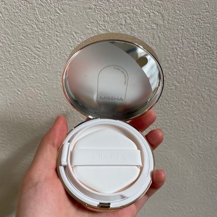 グロウ クッション ライト <ライトタイプ>/MISSHA/クッションファンデーションを使ったクチコミ(3枚目)