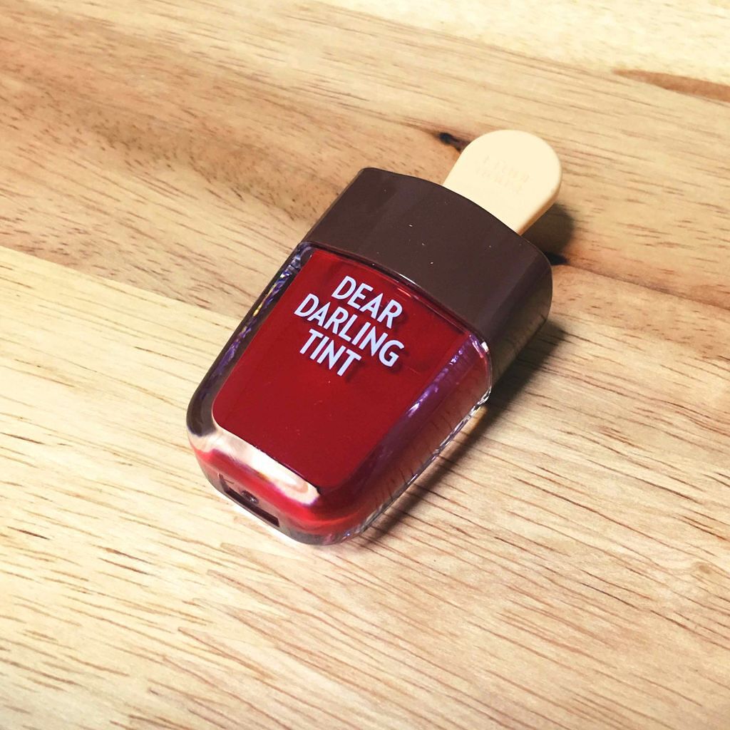 ディアダーリン ウォータージェルティント (アイスティント)/ETUDE/口紅を使ったクチコミ(2枚目)