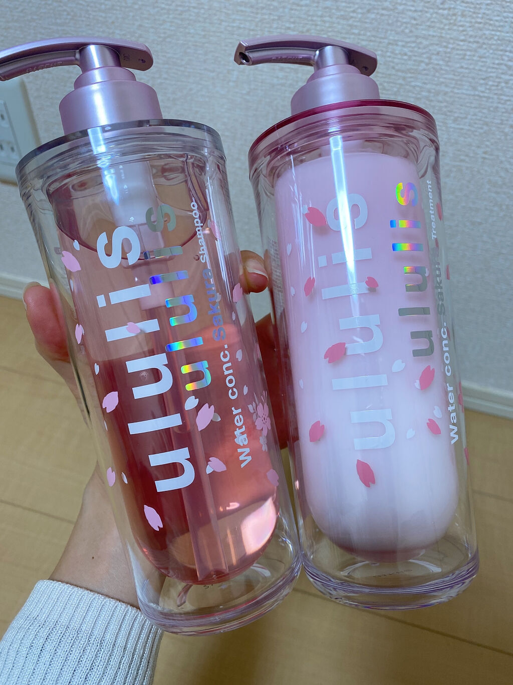 ウォーターコンク モイスト シャンプー（桜ver.)/ヘアトリートメント(桜ver.)/ululis/市販シャンプーを使ったクチコミ（2枚目）