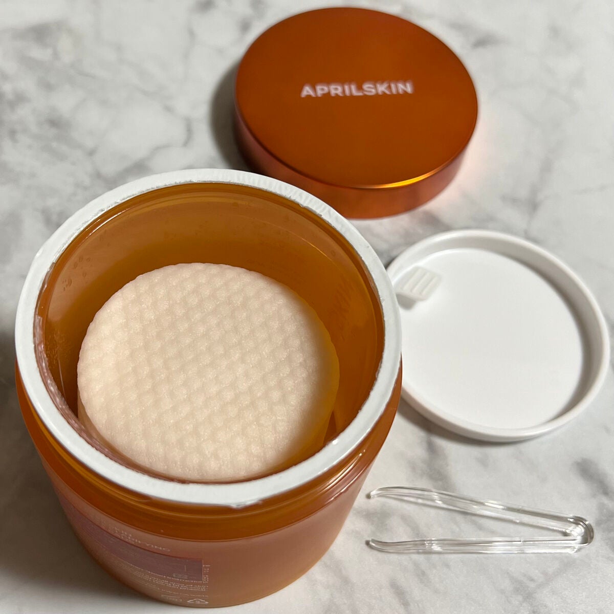 リアルカロテンブレミッシュクリアビタパッド/APRILSKIN/トナーパッドを使ったクチコミ(5枚目)