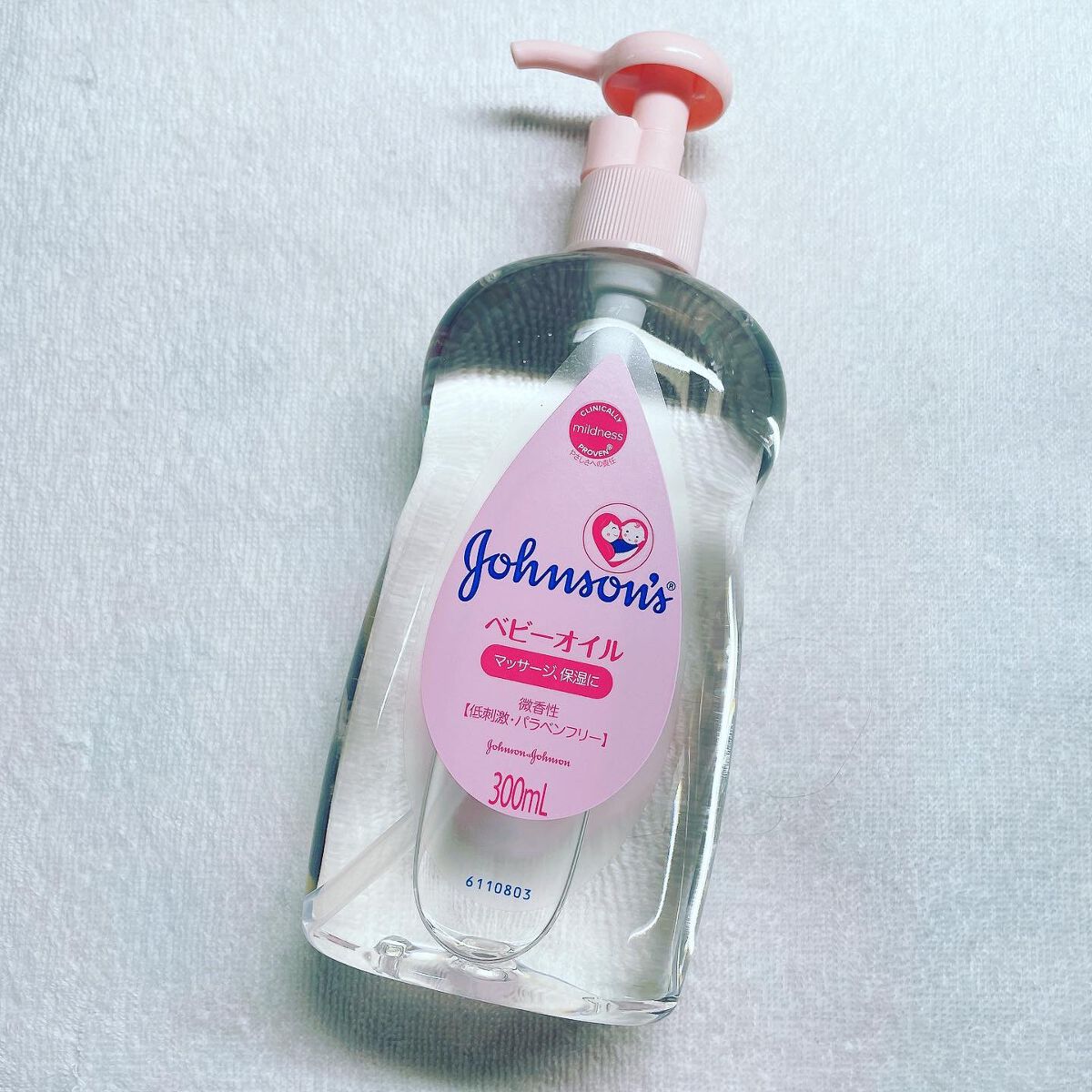 ジョンソンベビーオイル微香性/ジョンソンベビー/ボディオイルを使ったクチコミ（1枚目）