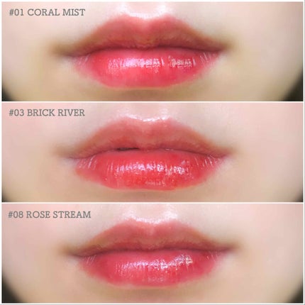 グラスティングウォーターティント/rom&nd/リップティントを使ったクチコミ(2枚目)